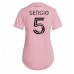 Günstige Inter Miami Sergio Busquets #5 Heim Fussballtrikot Damen 2023-24 Kurzarm